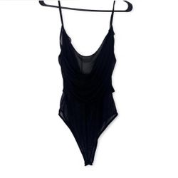 Sheer Black Mesh Bodysuit