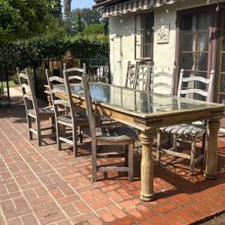 FREE LARGE WOOD / IRON TABLE