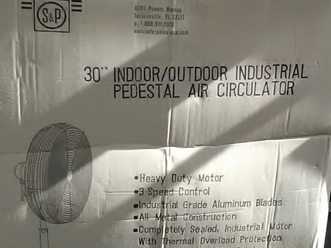 3 56" ceiling fans and 1 60".