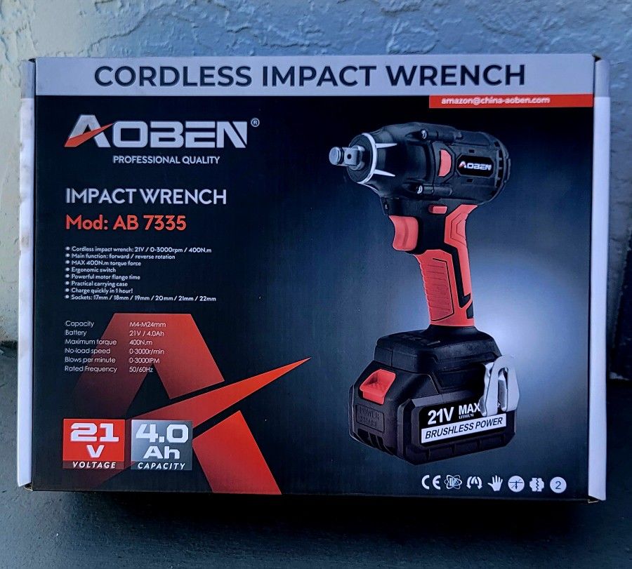 AOBEN 21V Cordless Impact Wrench
