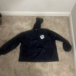 Black Clemson University windbreaker jacket