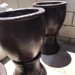New Flower Pots Made Out Cement Perfect Gift For Any Occasion 