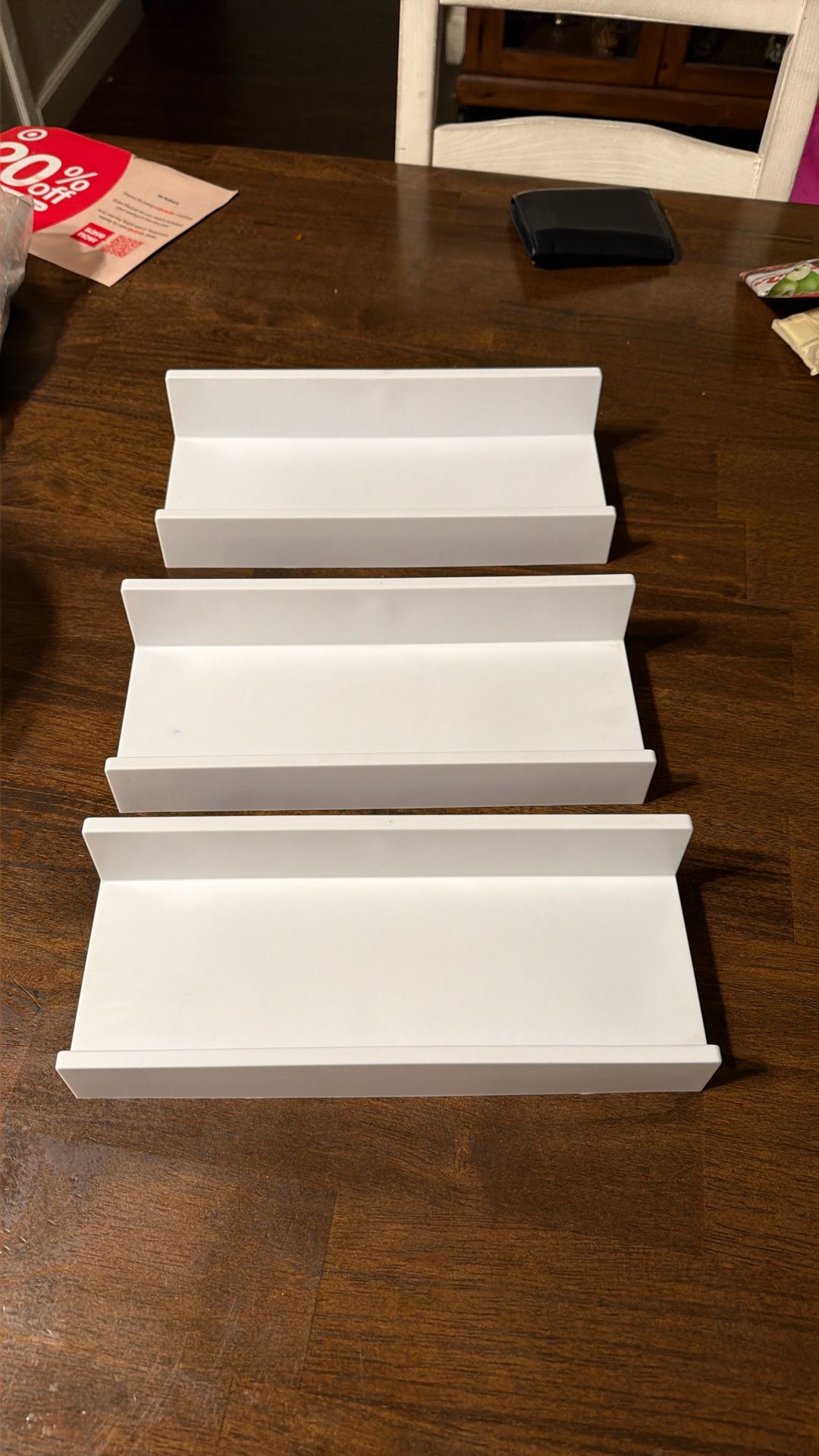 Three Plastic Shelves