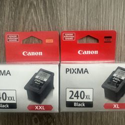 Brand New Unopened Canon 240 XXL And Canon 240 XL Ink