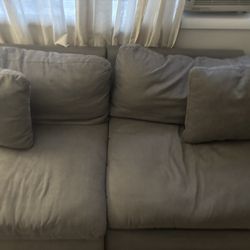 2-Piece Reclining Dream Gray Modular Loveseat – $250 OBO
