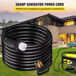 30FT 50 Amp Generator Extension Cord – 250V Heavy Duty Twist Lock (RV / Backup Generator)
