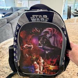 Kids Star Wars Darth Vader Backpack – Black & Gray