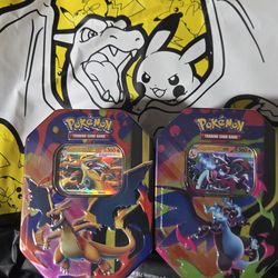 Pokemon TCG Mega Charizard Tin Mega Charizard X Y