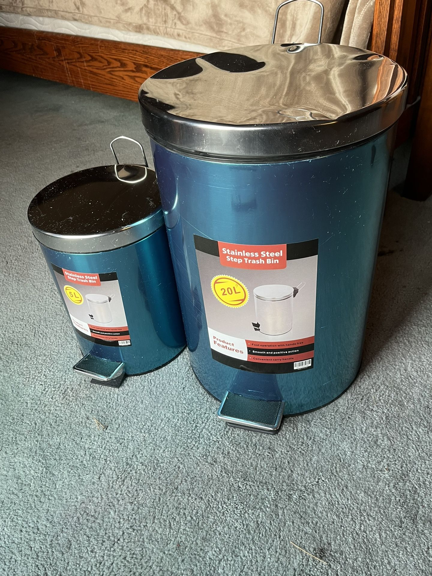 Trash Bins - Set Of 2