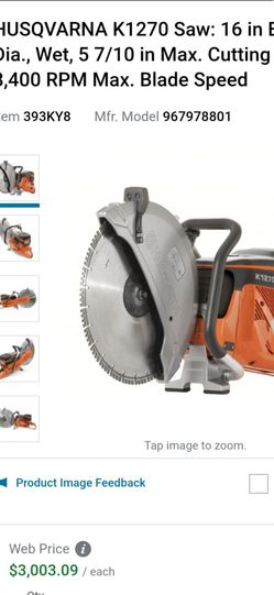 Husqvarna K1270 Rail Track Saw