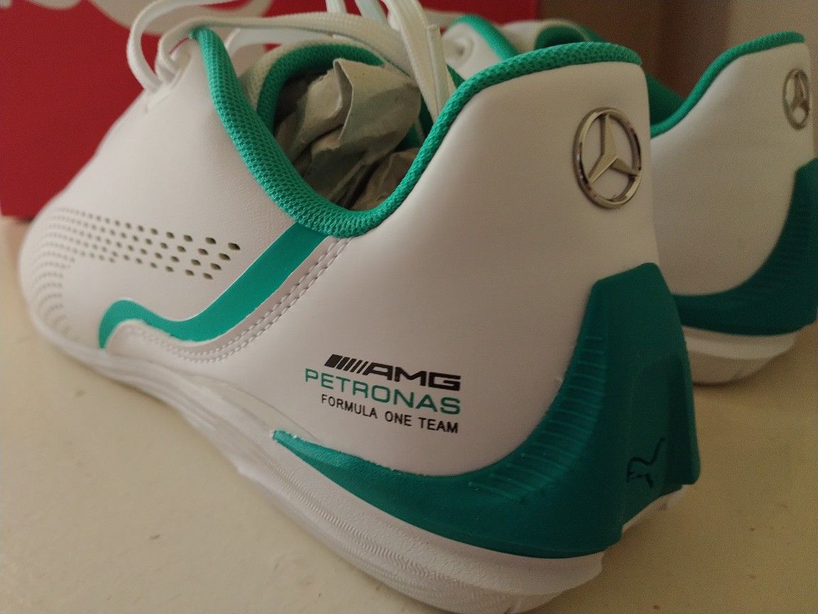 Mercedes AMG Puma White Shoes