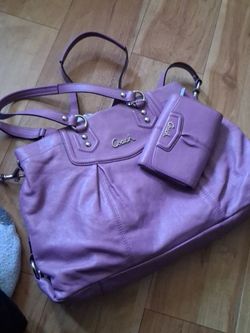 Coach bag with wallet