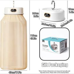 New-Travel Portable Dryer -Portable Folding Dryer, 5-Min Quick Preheat 6-Hour Continuous Drying, 10cm Foldable Mini Dryer for Apartments, RVs, Travel 