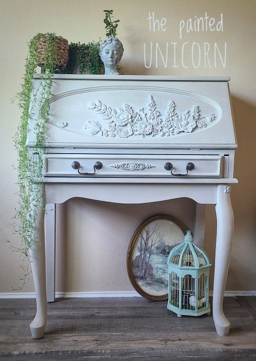 *pending* Anthropologie Inspired Refinished Secretary Desk Or Vanity