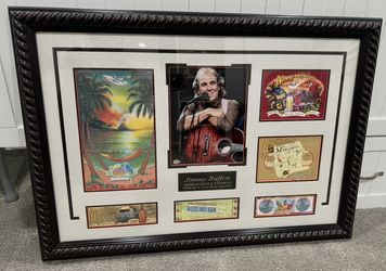 Jimmy Buffett framed picture collage