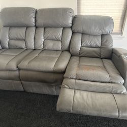 must go pick up asap reclining grey light up usb couch