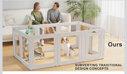 Large Indoor Dog Playpen with Door