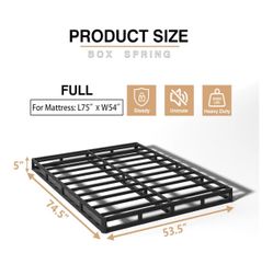 Full Size Metal Box Spring Foundation