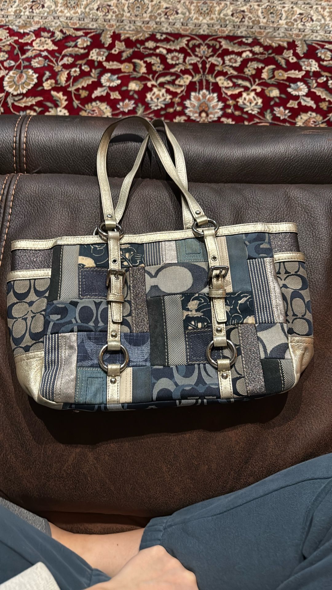 Coach Denim Patchwork Purse