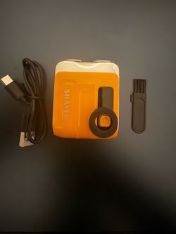 Mini Electric Shaver - Orange - USB-C - LED - New - 10 available