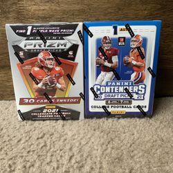 2021 Prizm Draft Picks Football And Contenders Draft Picks Blaster Box Cards
