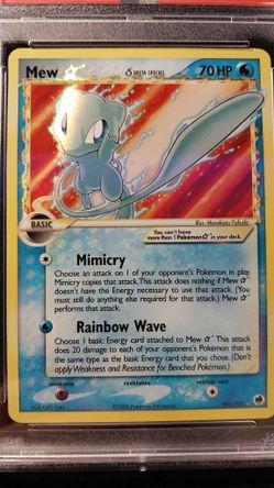 Mew Holo Ex Dragon Frontiers 2006 Pokmon Gold Star Card - PSA 7 Near Mint  for Sale in New Port Richey, FL - OfferUp