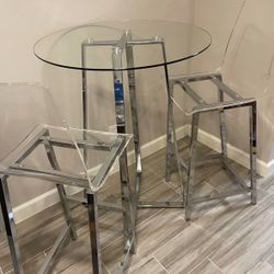 Dining Table and Chairs (Bar Height) 