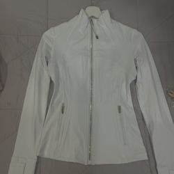 Lululemon White Full Zip Jacket
