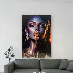 Luxury Metal Wall Art – Custom Gold Portrait | Premium Decor 13x18