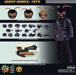 2025 SDCC Mezco Toyz One:12 Collective Agent Gomez 1975  Action Figure