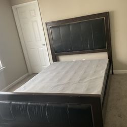 Queen Bed Frame & Box Spring 