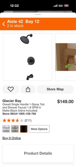 Glacier bay shower faucet