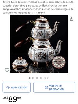 Turkish Copper Vintage Teapot