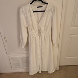 Zara White Dress