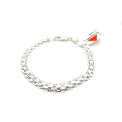 925 Sterling Silver Double Link 8” 7.00grams 6.5mm 163195 4