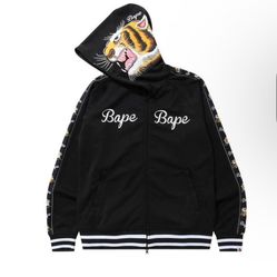 Small Bape tiger full zip up 