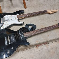 2 Fender Electric Guitars For Parts/repair/untested