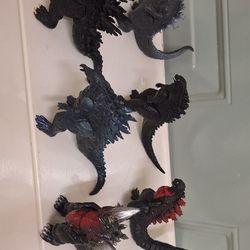 6 Godzilla Toys