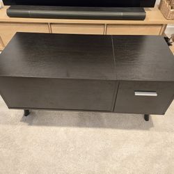 Black / Dark Brown Lift Up Coffee Table 