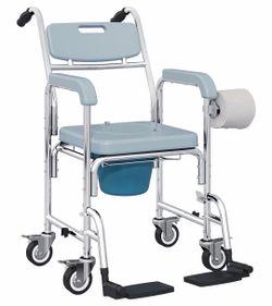 Shower Chair with Wheels 4 in 1 for Seniors Adults