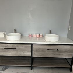 84inch Double Sink