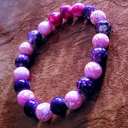 Acrylic Style  Beaded Bracelet 