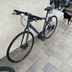 City Road Bike, Hybrid, Bike, Unknown Brown, But Looks Like A Cannondale 26 Inch Rims. Front Wheel Is Bent 