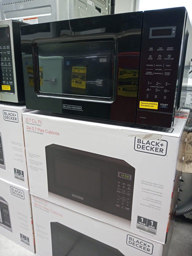 Black & Decker 0.7 Cf Microwave Grill Countertop Kitchen Appliance Horno Microonda Em720c2gs-pm