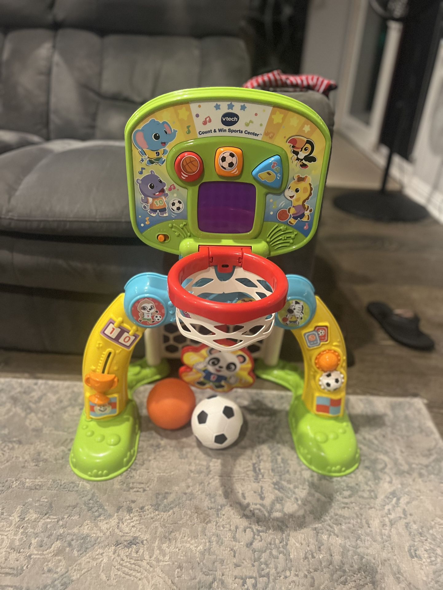 Vtech basketball/soccer sports center toy
