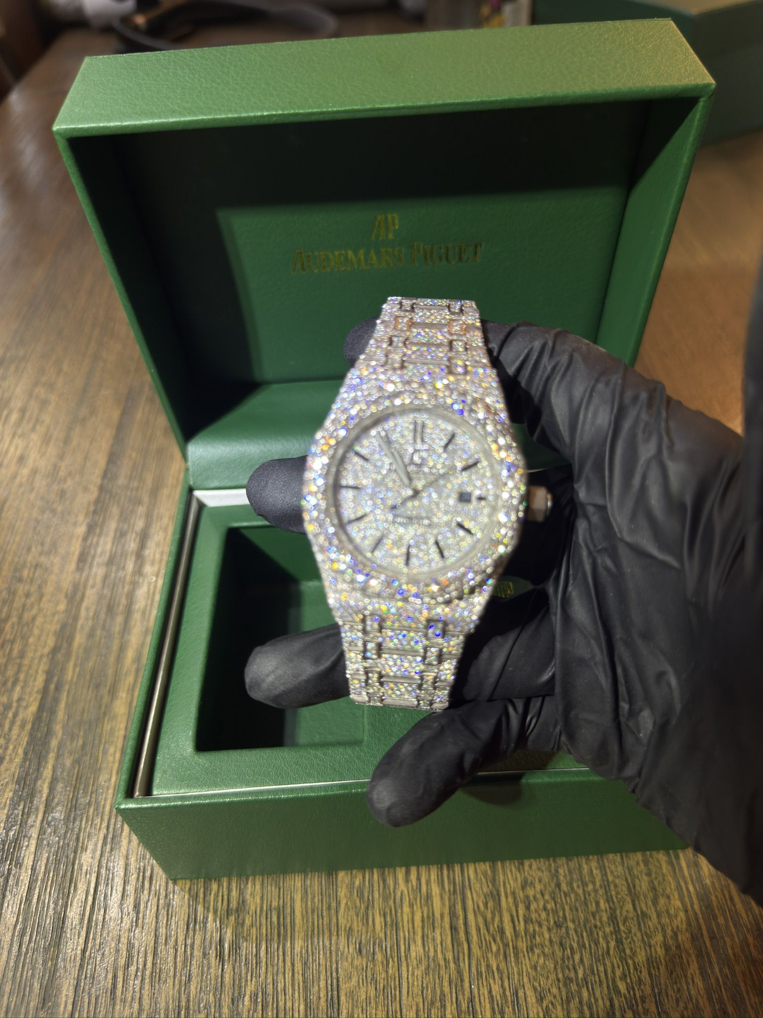 AP Royal Oak Moissanite Watch