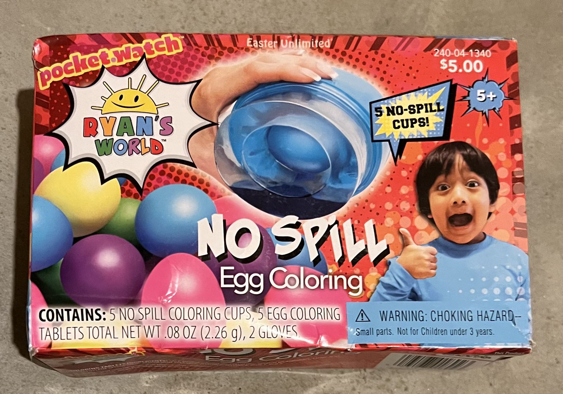 Ryan’s World No Spill Easter Egg Coloring Kit 