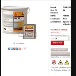 sikalastic 745 epoxy (color charcoal)