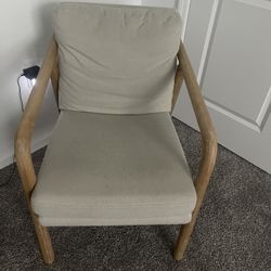 Target Modern Wood Accent Chair – Neutral Fabric