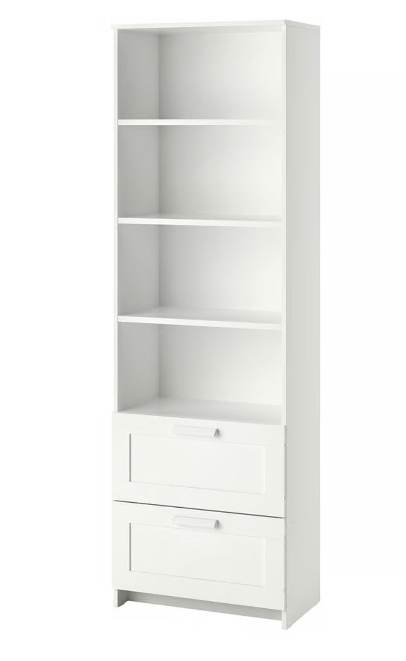 IKEA BRIMNES Bookcase, white, 23 5/8x74 3/4 "